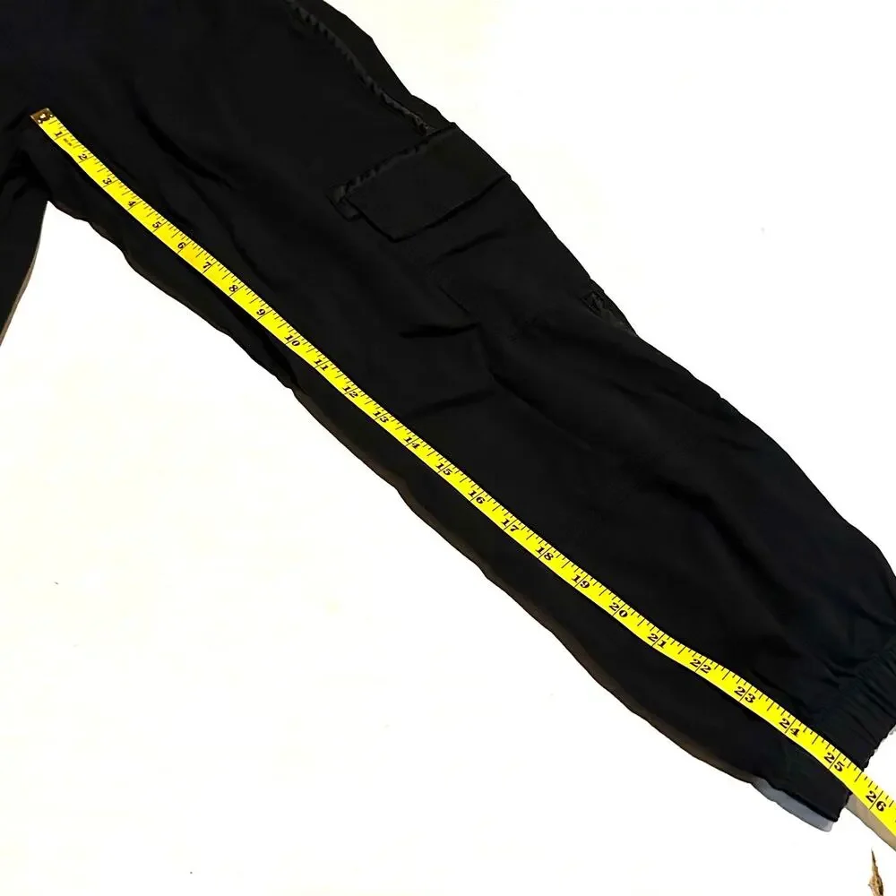 SO Black Cotton Drawstring Jogger Pants Size XL Girls Youth Casual